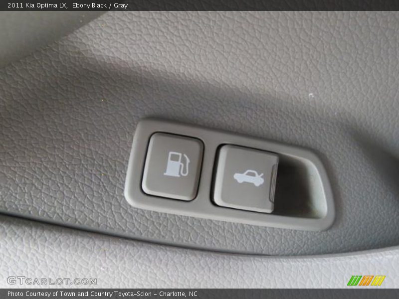 Ebony Black / Gray 2011 Kia Optima LX