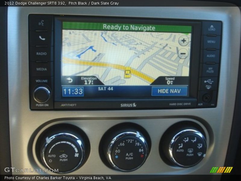 Pitch Black / Dark Slate Gray 2012 Dodge Challenger SRT8 392