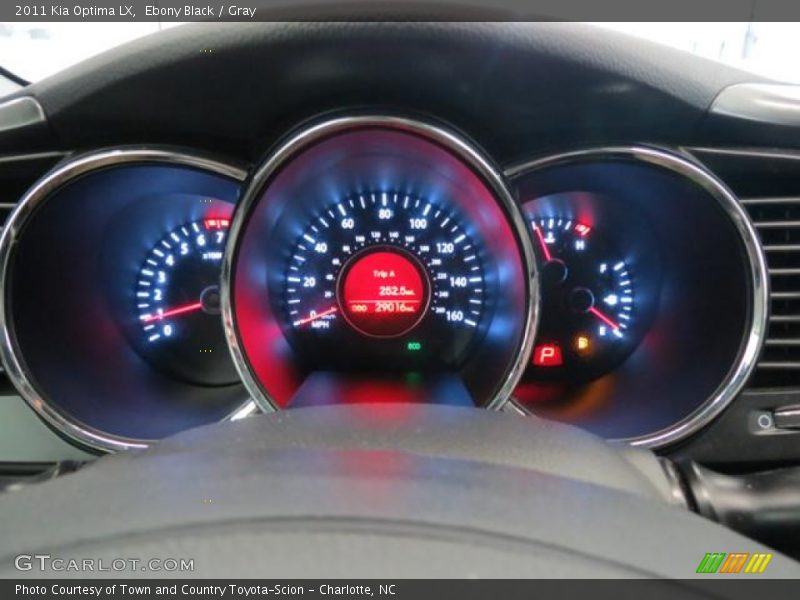 Ebony Black / Gray 2011 Kia Optima LX