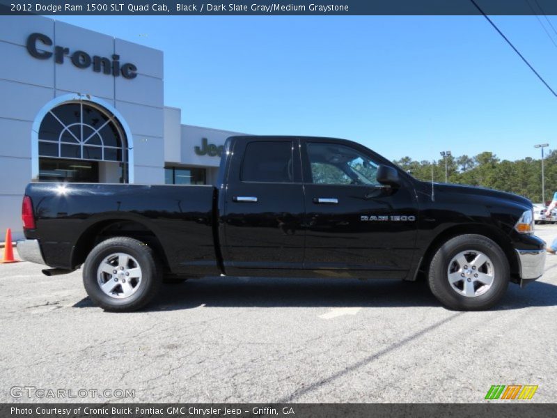 Black / Dark Slate Gray/Medium Graystone 2012 Dodge Ram 1500 SLT Quad Cab
