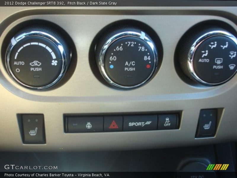 Pitch Black / Dark Slate Gray 2012 Dodge Challenger SRT8 392