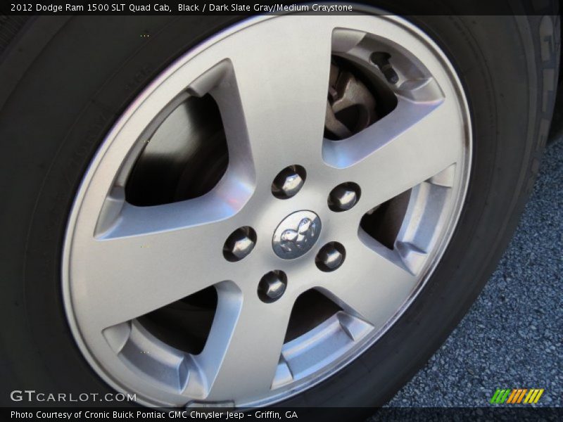 Black / Dark Slate Gray/Medium Graystone 2012 Dodge Ram 1500 SLT Quad Cab