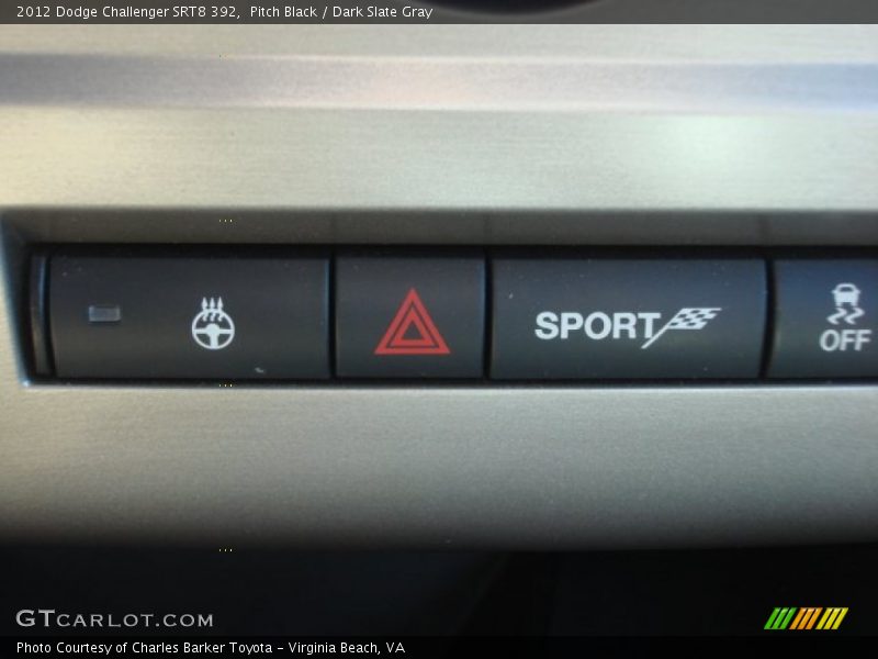 Pitch Black / Dark Slate Gray 2012 Dodge Challenger SRT8 392
