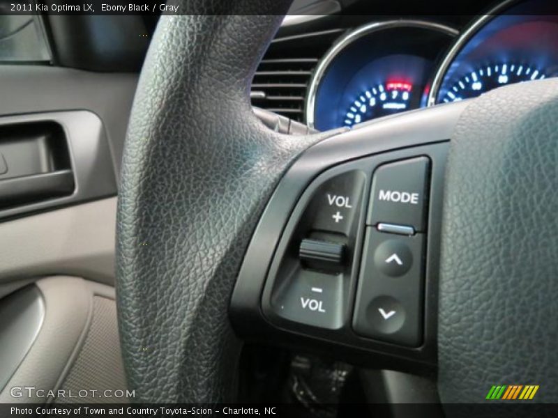 Ebony Black / Gray 2011 Kia Optima LX