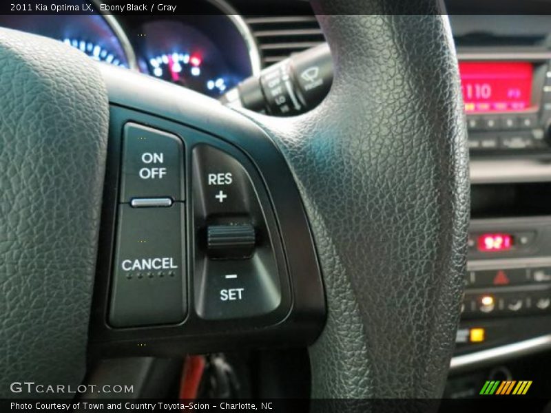 Ebony Black / Gray 2011 Kia Optima LX