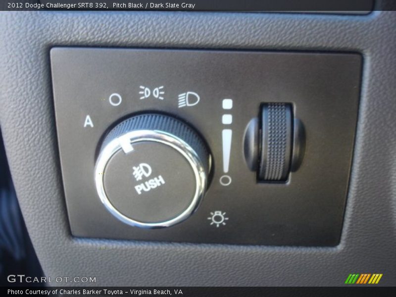 Pitch Black / Dark Slate Gray 2012 Dodge Challenger SRT8 392