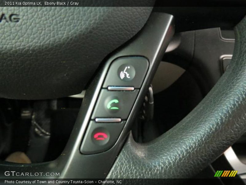 Ebony Black / Gray 2011 Kia Optima LX