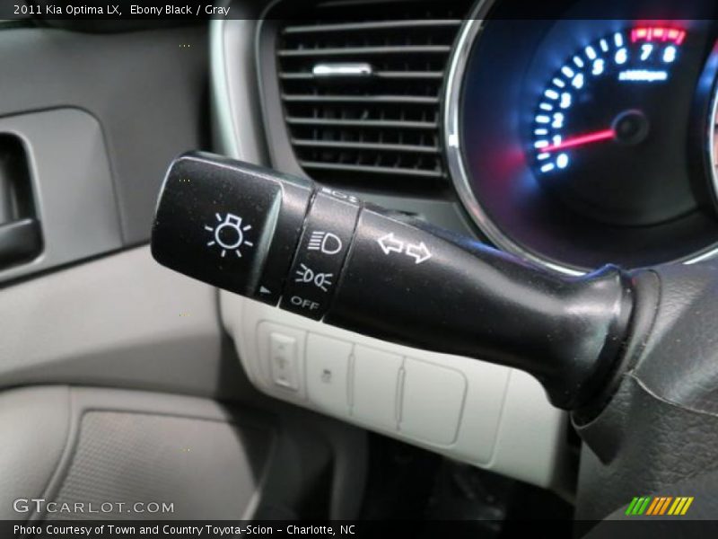 Ebony Black / Gray 2011 Kia Optima LX