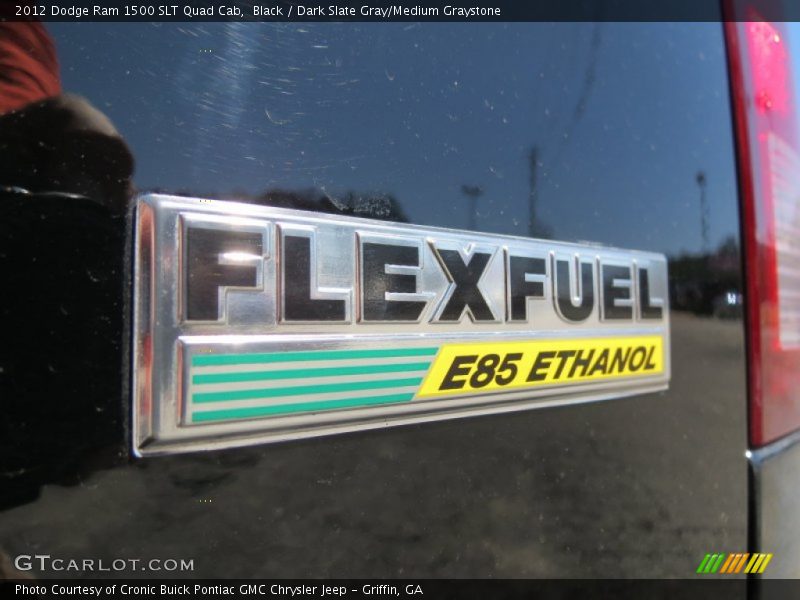 Black / Dark Slate Gray/Medium Graystone 2012 Dodge Ram 1500 SLT Quad Cab