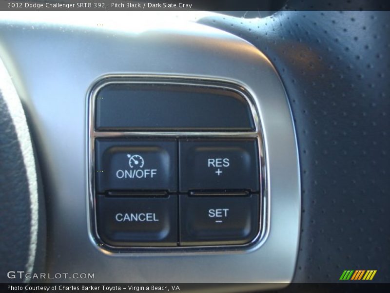Pitch Black / Dark Slate Gray 2012 Dodge Challenger SRT8 392
