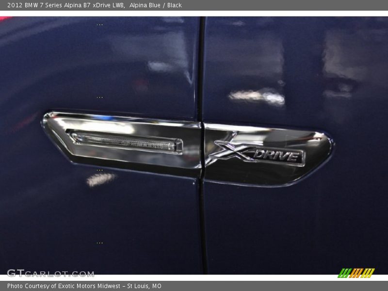 Alpina Blue / Black 2012 BMW 7 Series Alpina B7 xDrive LWB
