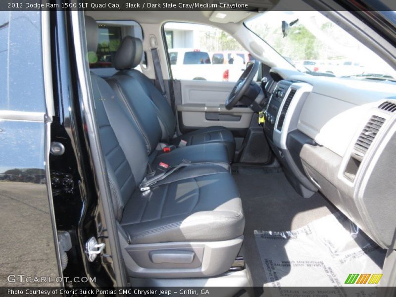 Black / Dark Slate Gray/Medium Graystone 2012 Dodge Ram 1500 SLT Quad Cab