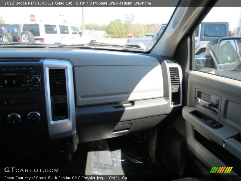 Black / Dark Slate Gray/Medium Graystone 2012 Dodge Ram 1500 SLT Quad Cab
