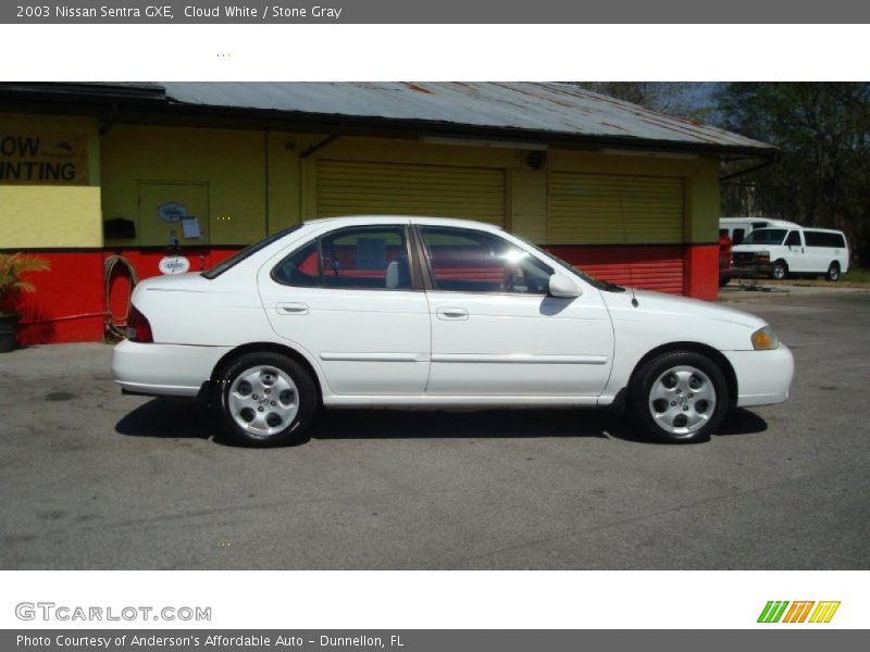 Cloud White / Stone Gray 2003 Nissan Sentra GXE
