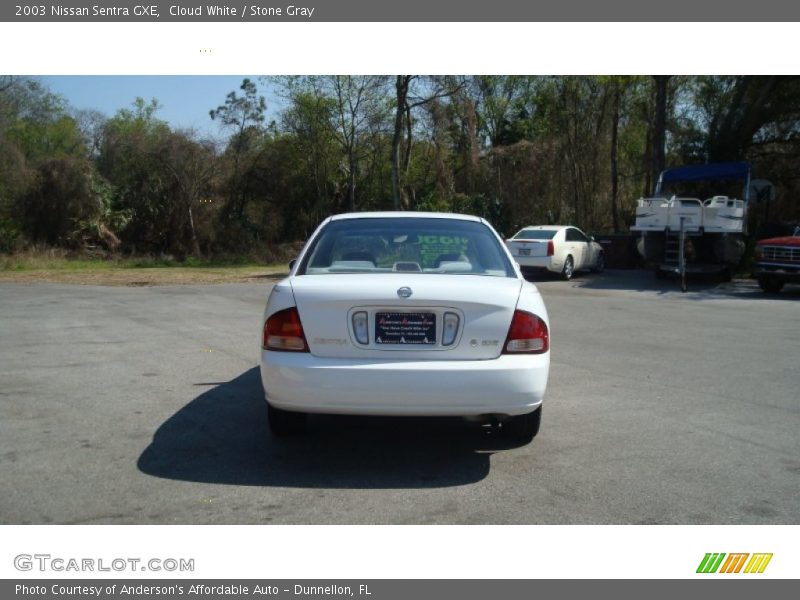 Cloud White / Stone Gray 2003 Nissan Sentra GXE