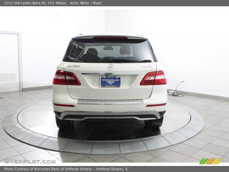 Arctic White / Black 2012 Mercedes-Benz ML 350 4Matic