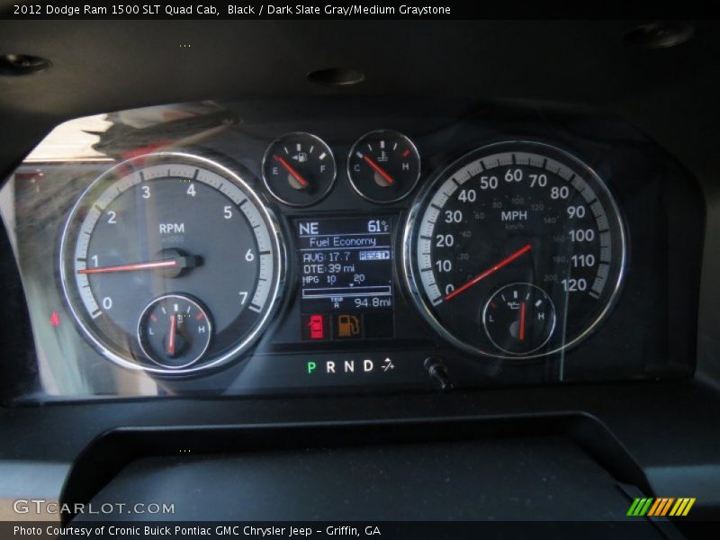 Black / Dark Slate Gray/Medium Graystone 2012 Dodge Ram 1500 SLT Quad Cab