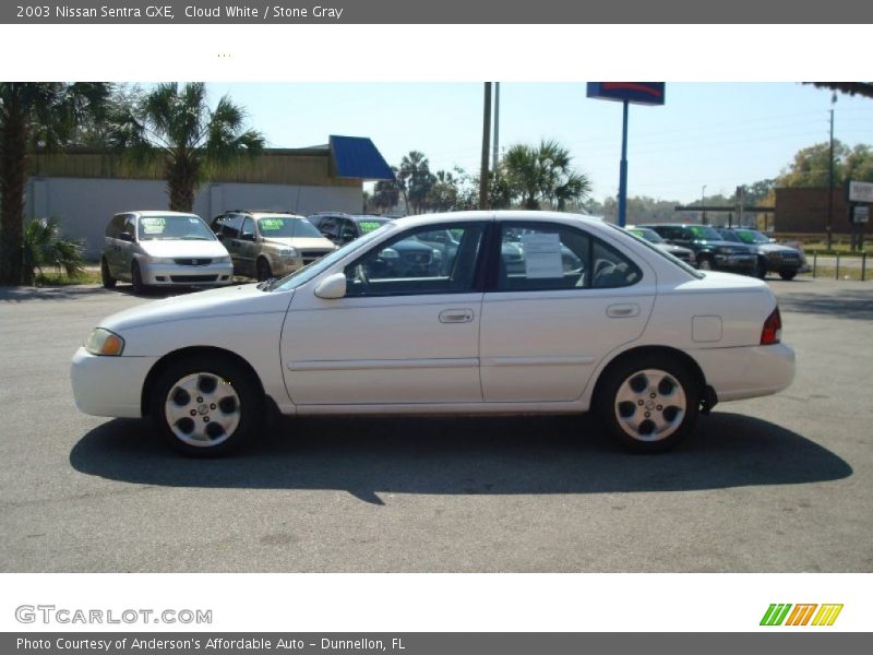 Cloud White / Stone Gray 2003 Nissan Sentra GXE