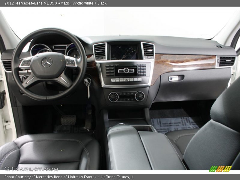 Arctic White / Black 2012 Mercedes-Benz ML 350 4Matic
