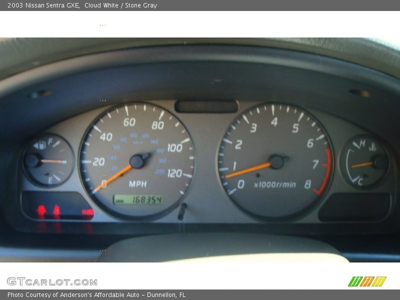 Cloud White / Stone Gray 2003 Nissan Sentra GXE