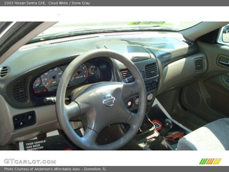 Cloud White / Stone Gray 2003 Nissan Sentra GXE