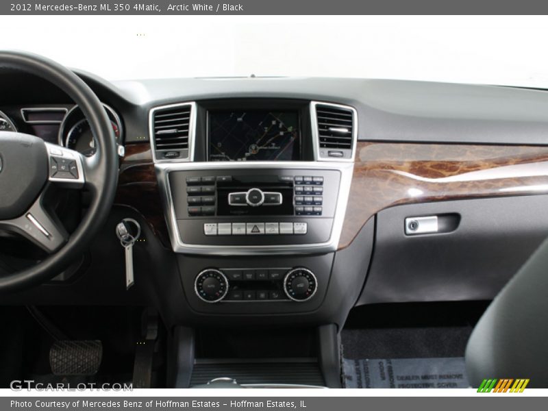 Arctic White / Black 2012 Mercedes-Benz ML 350 4Matic