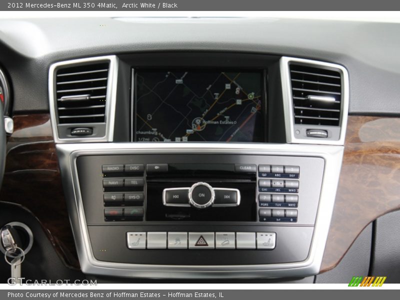 Arctic White / Black 2012 Mercedes-Benz ML 350 4Matic