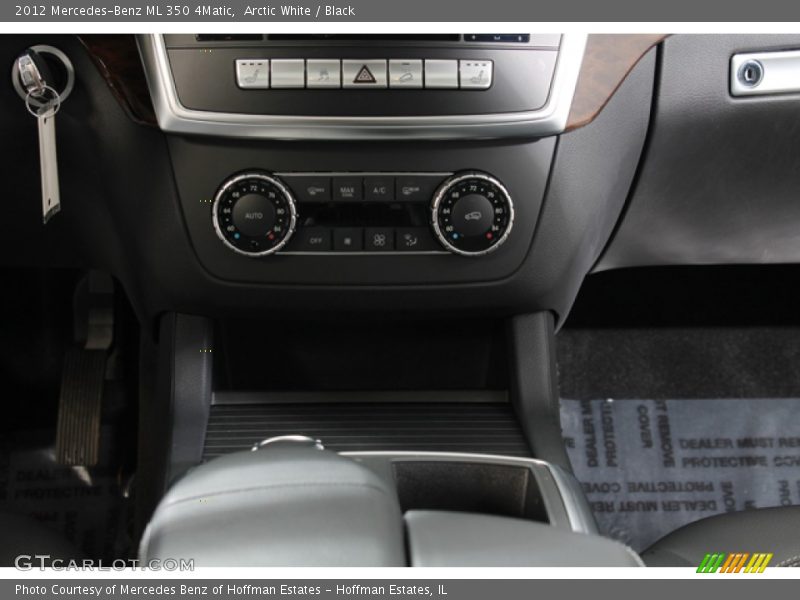 Arctic White / Black 2012 Mercedes-Benz ML 350 4Matic