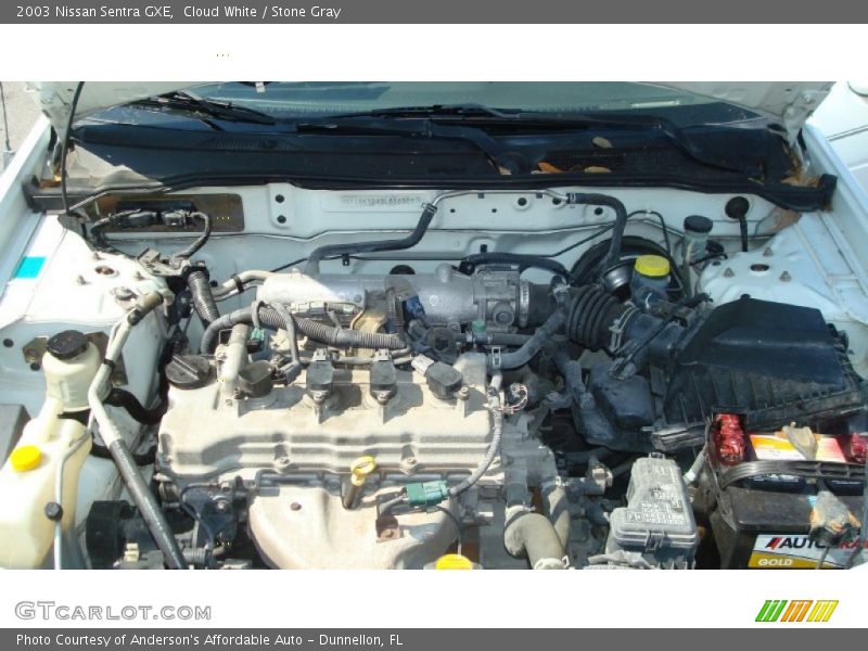 Cloud White / Stone Gray 2003 Nissan Sentra GXE