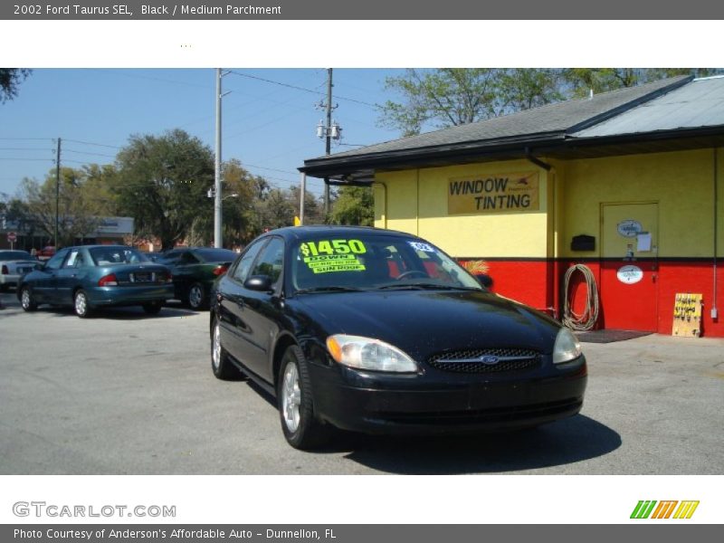 Black / Medium Parchment 2002 Ford Taurus SEL