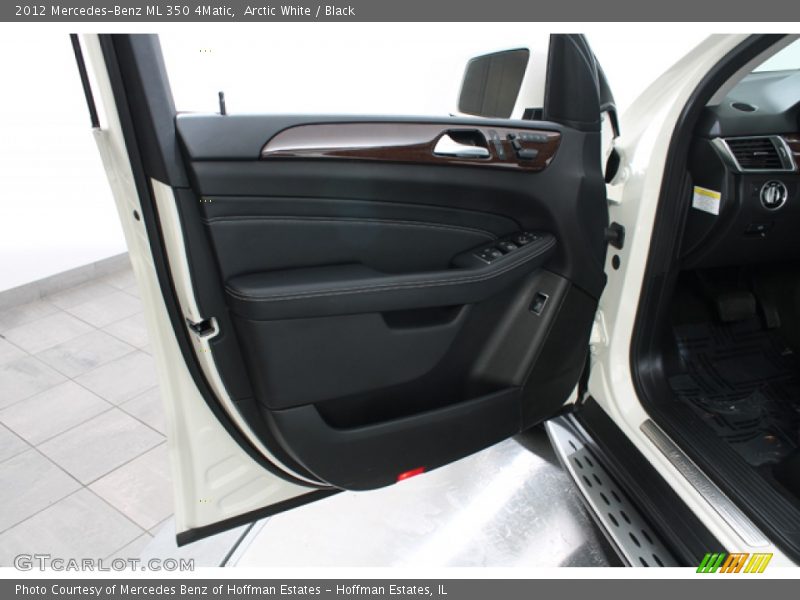 Arctic White / Black 2012 Mercedes-Benz ML 350 4Matic