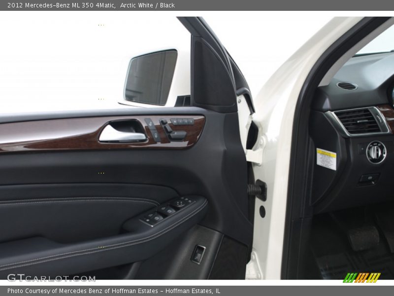 Arctic White / Black 2012 Mercedes-Benz ML 350 4Matic