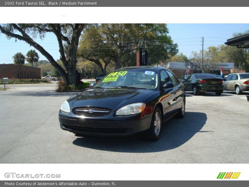 Black / Medium Parchment 2002 Ford Taurus SEL