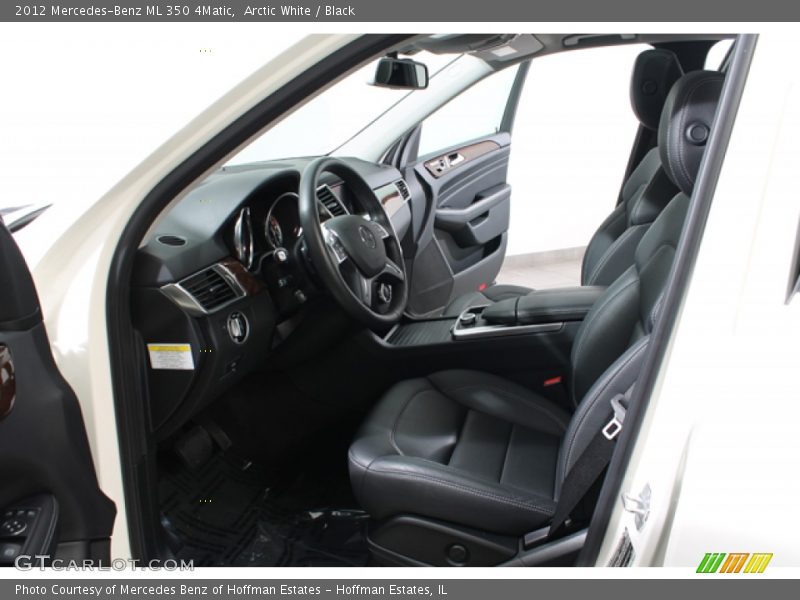 Arctic White / Black 2012 Mercedes-Benz ML 350 4Matic