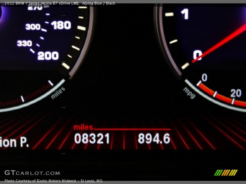 Alpina Blue / Black 2012 BMW 7 Series Alpina B7 xDrive LWB
