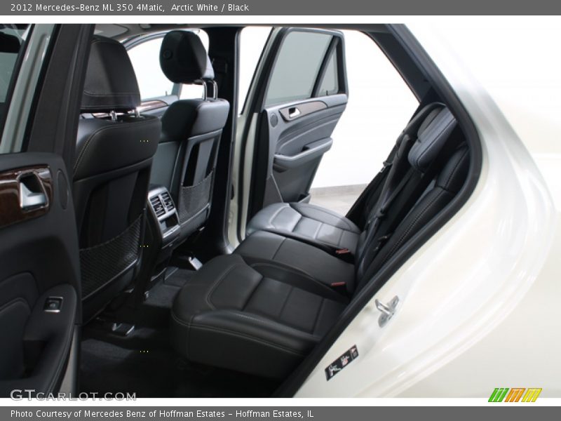Arctic White / Black 2012 Mercedes-Benz ML 350 4Matic