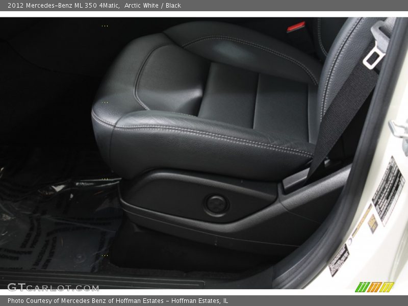 Arctic White / Black 2012 Mercedes-Benz ML 350 4Matic