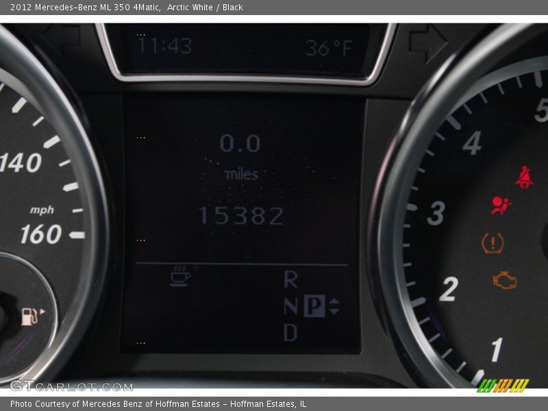 Arctic White / Black 2012 Mercedes-Benz ML 350 4Matic