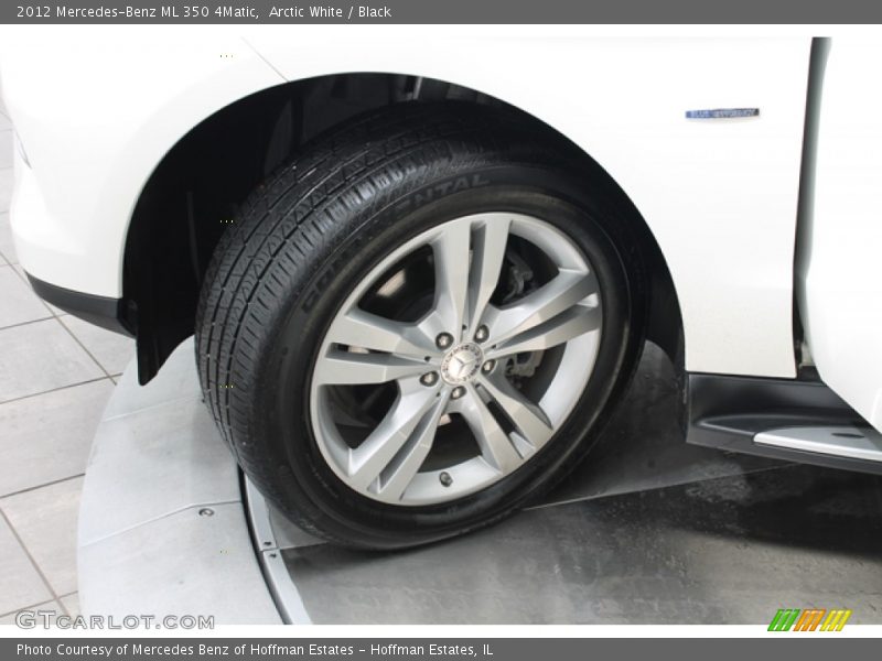 Arctic White / Black 2012 Mercedes-Benz ML 350 4Matic