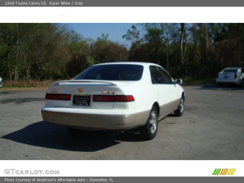 Super White / Gray 1999 Toyota Camry CE