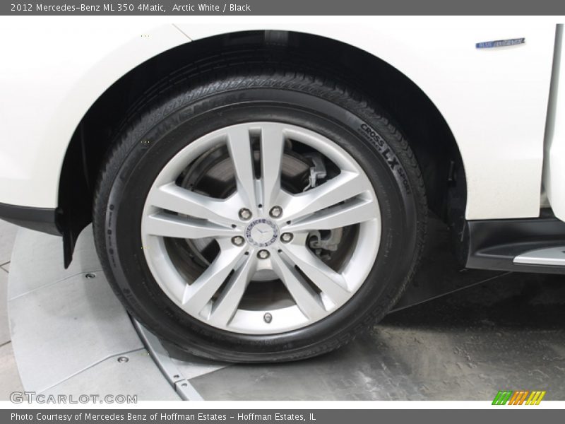 Arctic White / Black 2012 Mercedes-Benz ML 350 4Matic