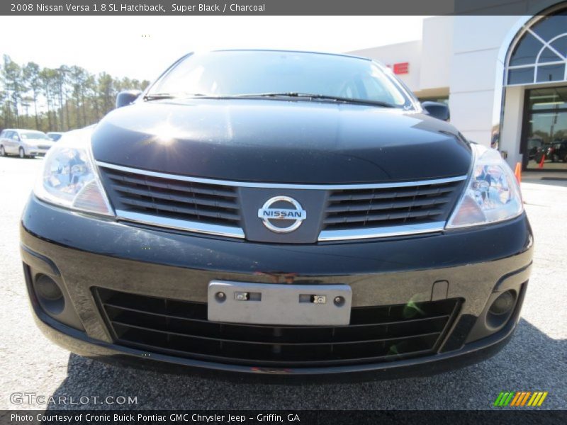 Super Black / Charcoal 2008 Nissan Versa 1.8 SL Hatchback