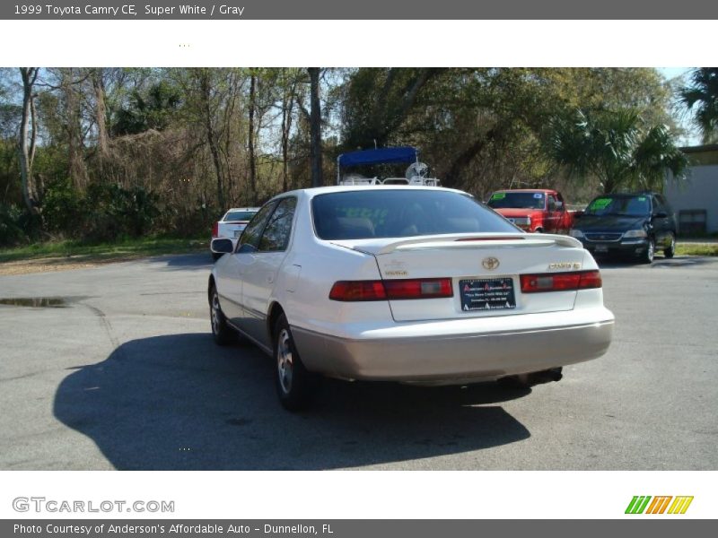 Super White / Gray 1999 Toyota Camry CE