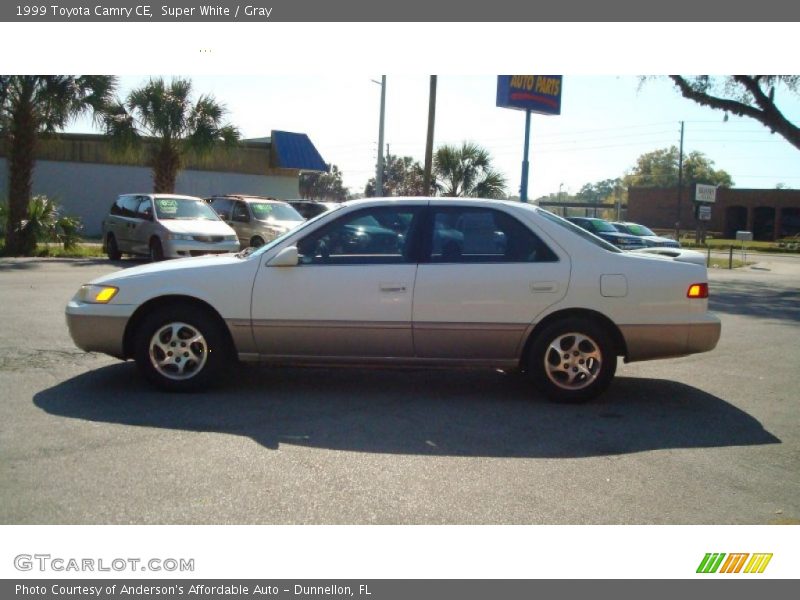 Super White / Gray 1999 Toyota Camry CE