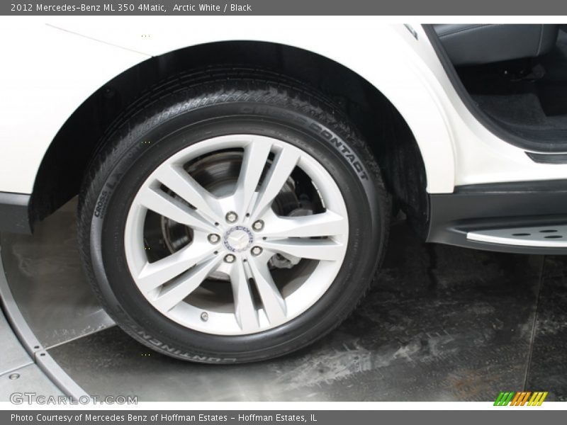 Arctic White / Black 2012 Mercedes-Benz ML 350 4Matic