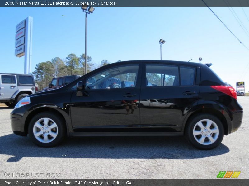 Super Black / Charcoal 2008 Nissan Versa 1.8 SL Hatchback
