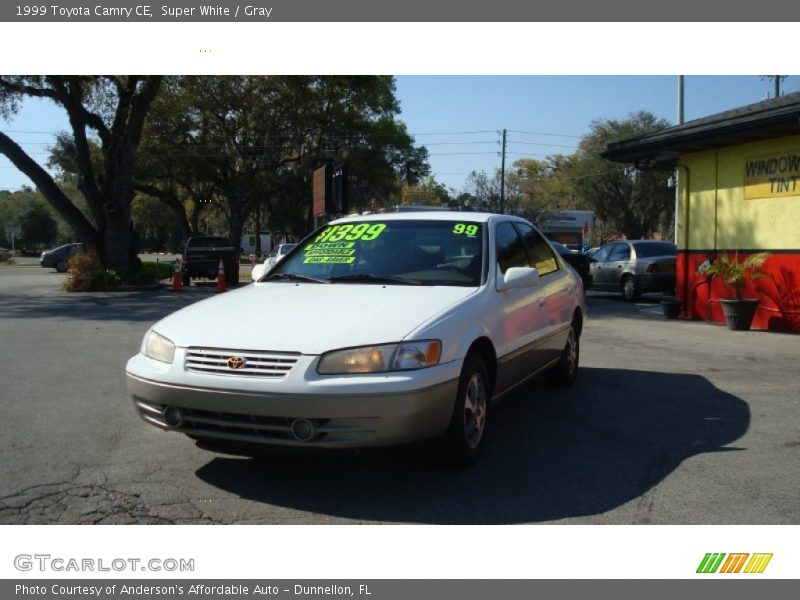 Super White / Gray 1999 Toyota Camry CE