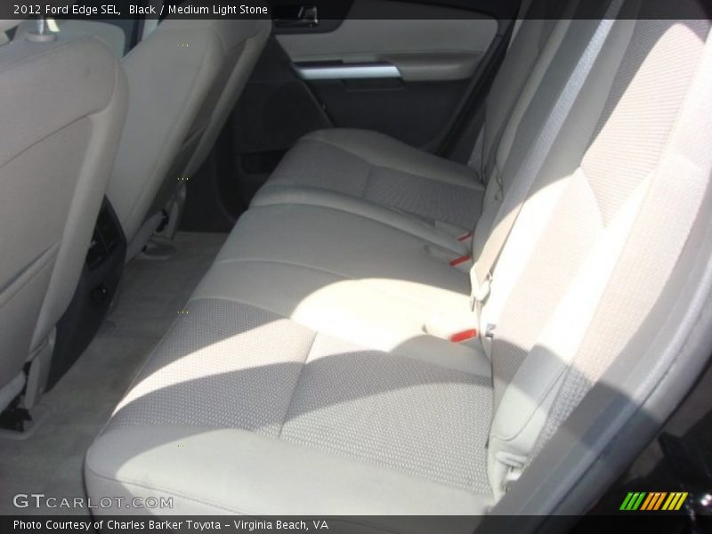Black / Medium Light Stone 2012 Ford Edge SEL