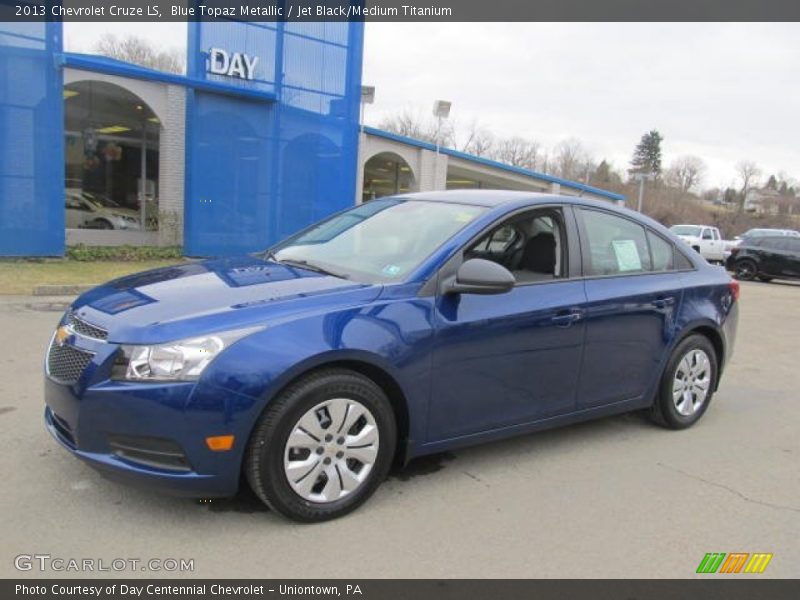 Blue Topaz Metallic / Jet Black/Medium Titanium 2013 Chevrolet Cruze LS