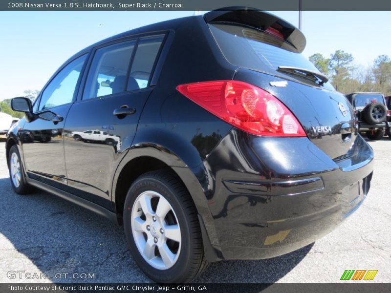 Super Black / Charcoal 2008 Nissan Versa 1.8 SL Hatchback